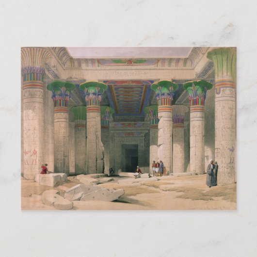 Carte Postale Grand Portico du Temple de Philae, Nubie (Devant)
