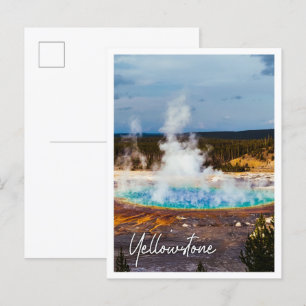 Carte Postale Grand printemps prismatique à Yellowstone USA