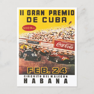 Carte Postale Grand Prix de Cuba 1957