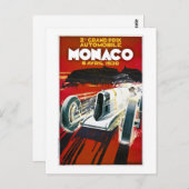 Carte Postale Grand Prix de Monaco 1930 (Devant / Derrière)
