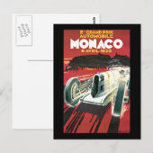 Carte Postale Grand Prix de Monaco 1930 (Devant / Derrière)