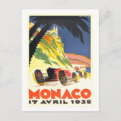 Carte Postale Grand Prix de Monaco 1932 (Devant)