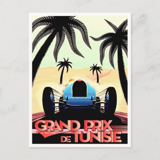Carte Postale Grand Prix de Tunisie 1933 (Devant)