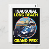 Carte Postale Grand Prix Long Beach 1975 (Devant / Derrière)