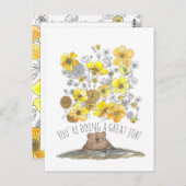 Carte Postale Grand professeur de travail (Devant / Derrière)