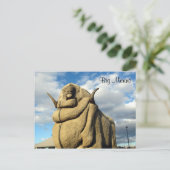 Carte Postale grand ram merino (Debout devant)