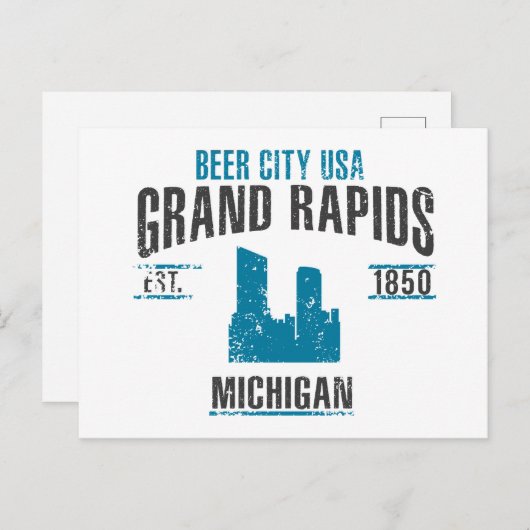 Carte Postale Grand Rapids (Devant / Derrière)