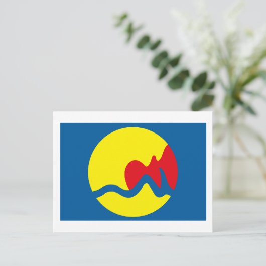 Carte postale Grand Rapids Flag (Debout devant)