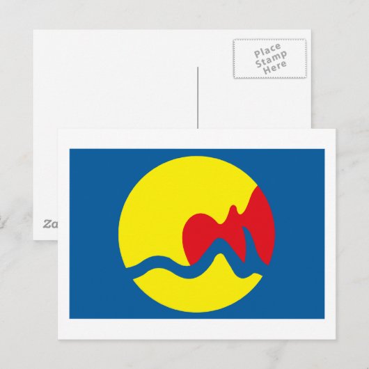Carte postale Grand Rapids Flag (Devant / Derrière)