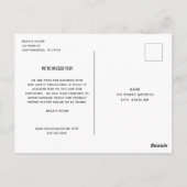 Carte Postale Grand Réouverture Salon Coiffeuse Stylo violet (Dos)