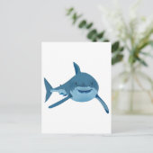 CARTE POSTALE GRAND REQUIN BLANC (Debout devant)
