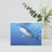 Carte Postale Grand requin blanc (Debout devant)