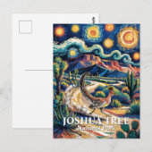 Carte Postale Grand Roadrunner de Joshua Tree Nuit Van Gogh Pers (Devant / Derrière)