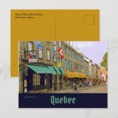 Carte Postale Grand Rue Lower Town Vieux-Québec (Devant / Derrière)
