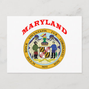 Carte Postale Grand Sceau De L'État Maryland