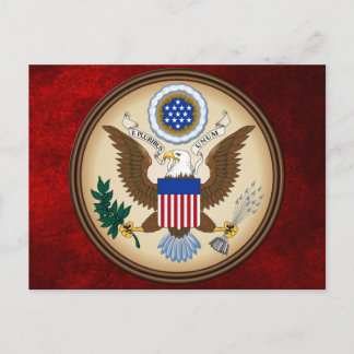 CARTE POSTALE GRAND SCEAU DES ÉTATS-UNIS