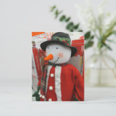 Carte Postale Grand Snowman (Debout devant)