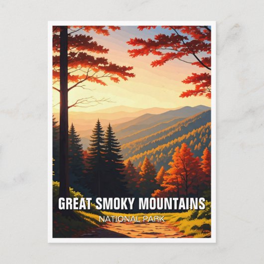 Carte Postale Grand souvenir Smoky Mountains (Devant)