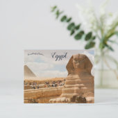 Carte Postale Grand sphinx de Gizeh Egypte (Debout devant)