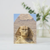Carte Postale Grand Sphinx de Gizeh & pyramides Égypte antique (Debout devant)