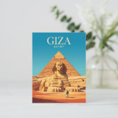 Carte Postale Grand Sphinx d'Égypte (Debout devant)