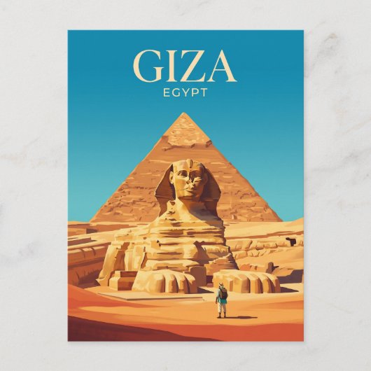 Carte Postale Grand Sphinx d'Égypte (Devant)