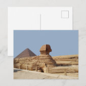 Carte Postale Grand Sphinx sur le plateau de Gizeh. Égypte, 20 a (Devant / Derrière)