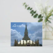 Carte Postale grand stupa lao (Debout devant)