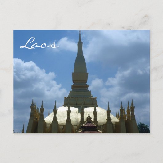 Carte Postale grand stupa lao (Devant)