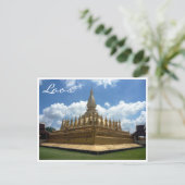 Carte Postale grand stupa laos (Debout devant)