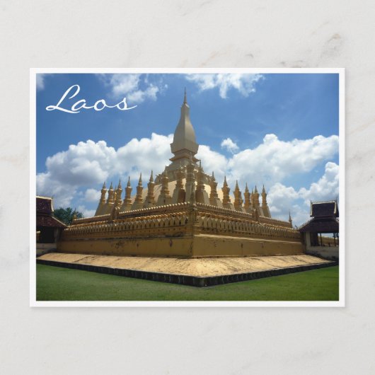 Carte Postale grand stupa laos (Devant)