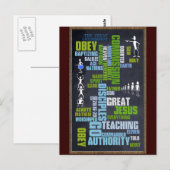 Carte Postale Grand tableau de bord Mathew 28 de la Commission (Devant / Derrière)