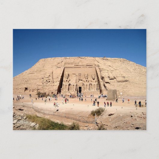 Carte postale Grand Temple d'Abu Simbel Assouan, E (Devant)