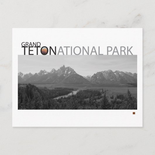 Carte Postale GRAND TETON NAT’L PARK-Wyoming-Ansel Adams Vue- (Devant)