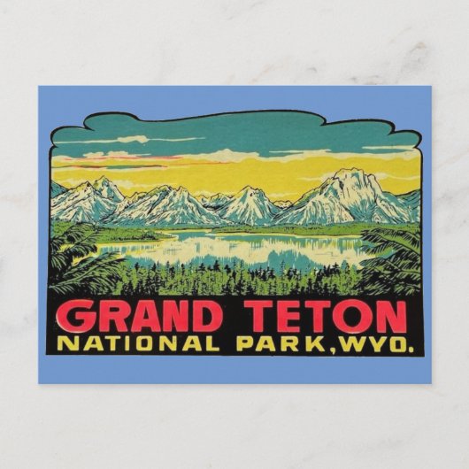 Carte Postale Grand Teton National Park, Wyoming Postcard (Devant)