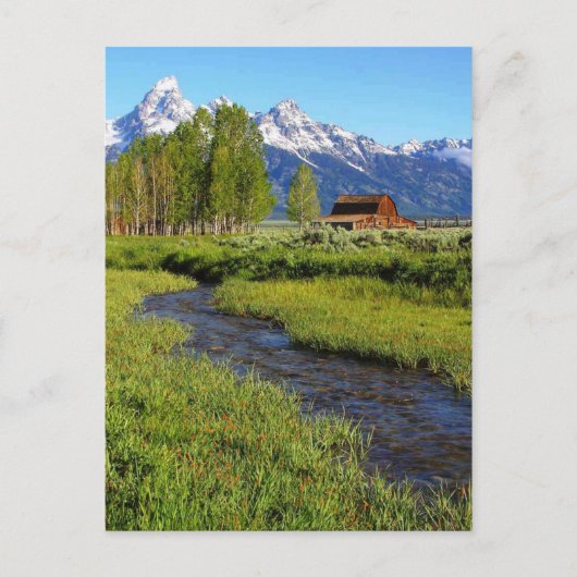 Carte Postale Grand Tetons Grange, Wyoming (Devant)