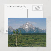 Carte Postale Grand Tétons, Wyoming (Devant / Derrière)
