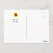 Carte postale grand tournesol (Dos)