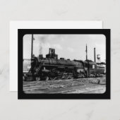 Carte Postale Grand Trunk Western (G.T.W.) Moteur à vapeur #6323 (Devant / Derrière)