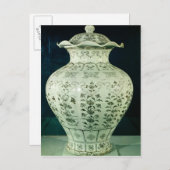 Carte Postale Grand vase à "Kuoan" décoré des fleurs bleues (Devant / Derrière)