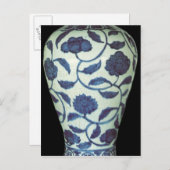 Carte Postale Grand vase bleu et blanc, période Jaijing (Devant / Derrière)