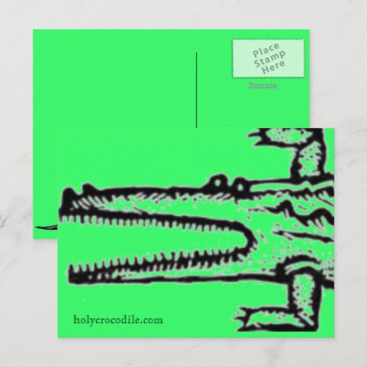 Carte Postale grand vert (Devant / Derrière)