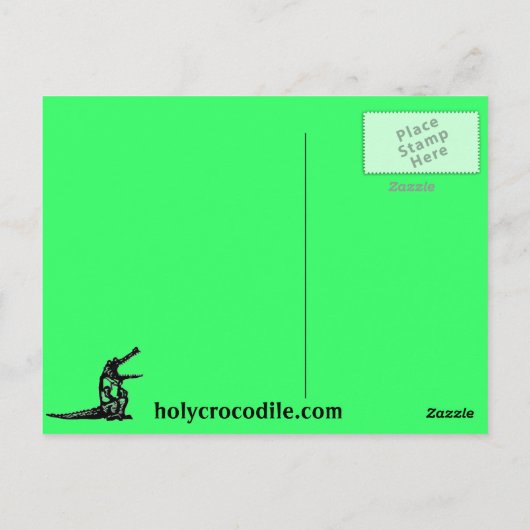 Carte Postale grand vert (Dos)