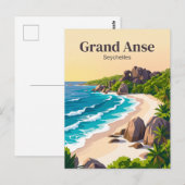 Carte Postale Grande Anse Seychelles (Devant / Derrière)
