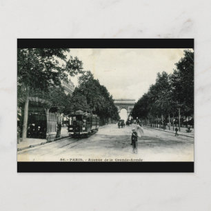 Carte Postale Grande Armée Paris France 1908 Vintage