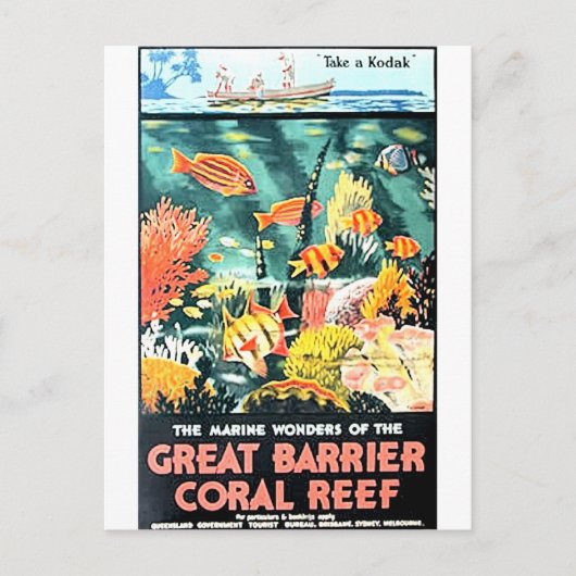 Carte Postale Grande barrière de corail (Devant)