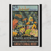 Carte Postale Grande barrière de corail, Australie, (Devant)