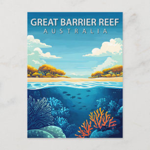 Carte Postale Grande Barrière de Corail Australie Voyage