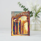 Carte Postale Grande Basilique, Leptis Magna Libye (Debout devant)