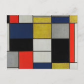 Carte Postale Grande composition par Piet Mondrian (Devant)